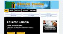 Desktop Screenshot of educatezambia.com